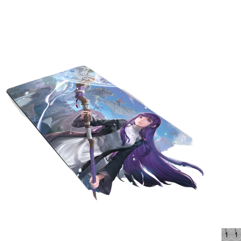 Frieren Mouse Pad Large Gaming Leather Mouse Pad Waterproof DeskMat