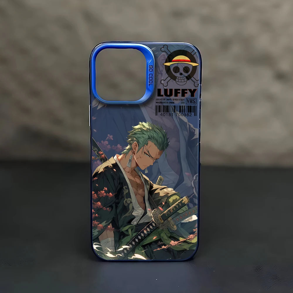 One Piece Luffy & Zoro Phone Case For iPhone 15 14 13 Pro Max Shockproof Back Cover