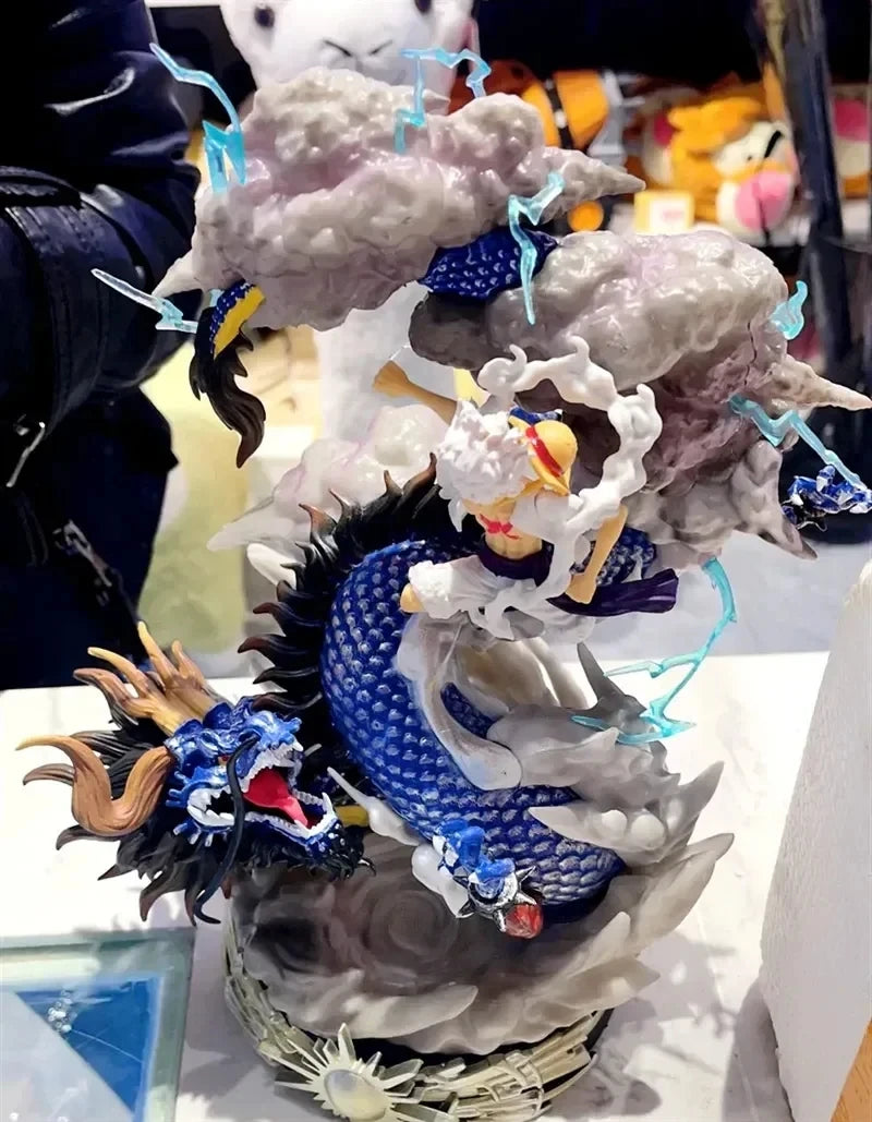 23cm Luffy Vs Kaidou Luffy Gear 5 Statue Nika Luffy Figurine