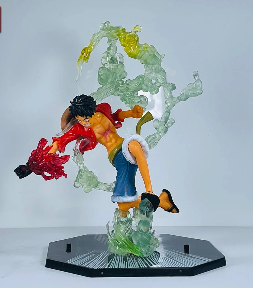 One Piece Fire Fist Ace Luffy Sanji & Zoro Battle Model PVC