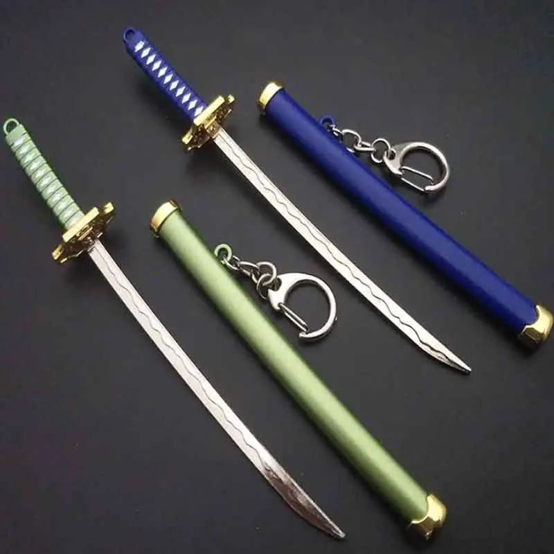 Mini Roronoa Zoro Samurai Sword Keychain