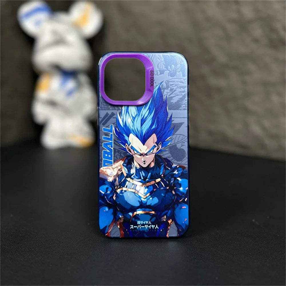 Dragon Ball Goku & Vegeta Phone Case for iPhone 16 15 14 13 12 11 Max Back Cover