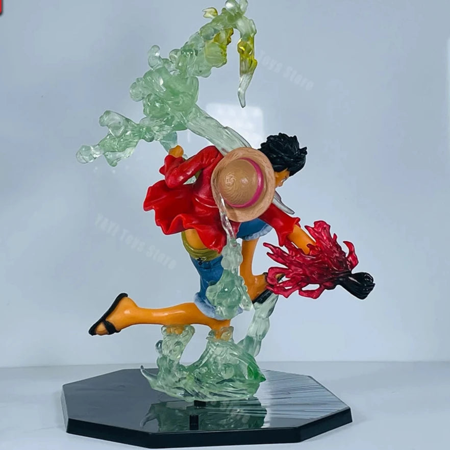 One Piece Fire Fist Ace Luffy Sanji & Zoro Battle Model PVC