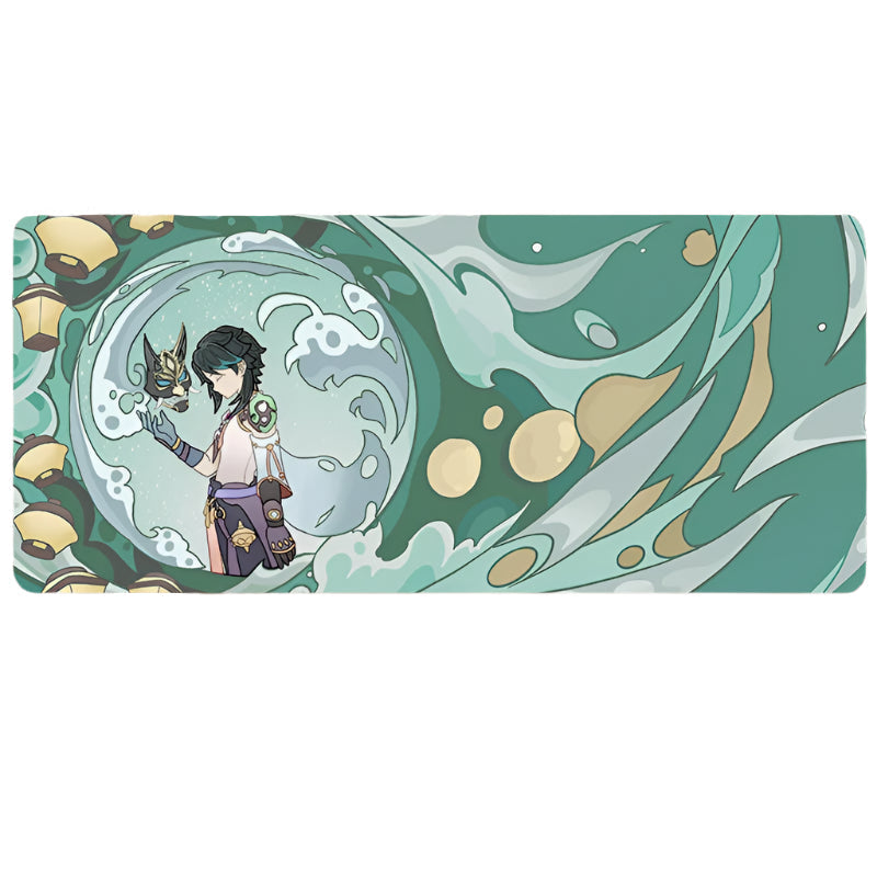 Genshin Impact Mouse Pad Non-slip Keyboard Desk Mat Mousepad