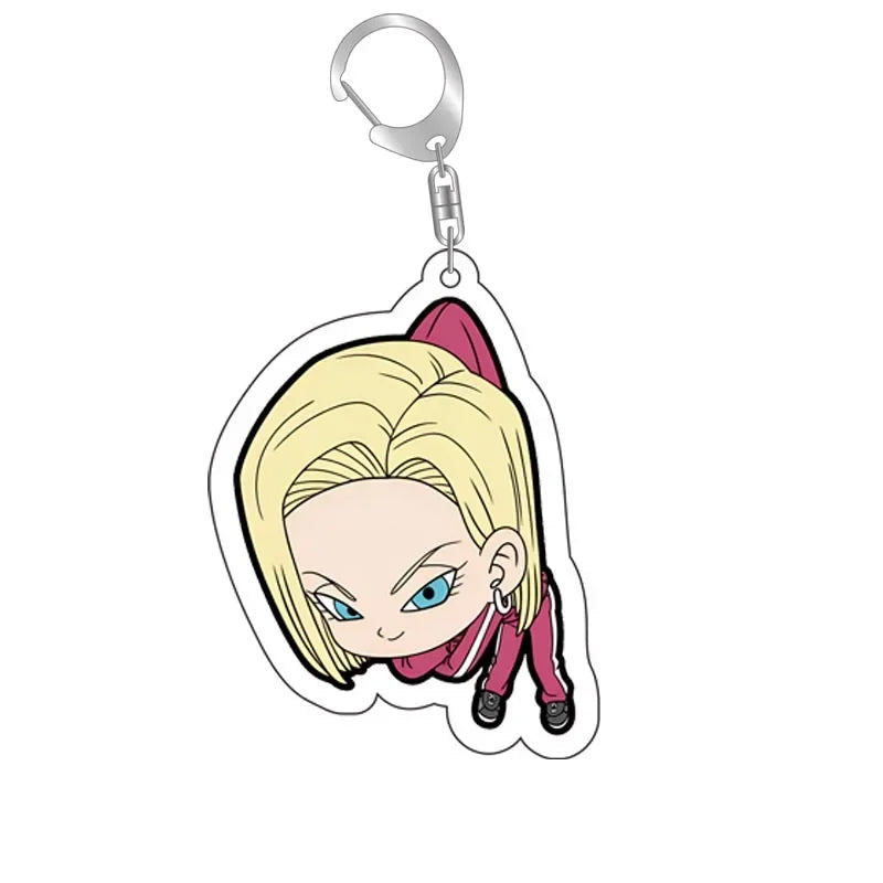 Dragon Ball Transparent Acrylic Double-Sided Printed Keychain