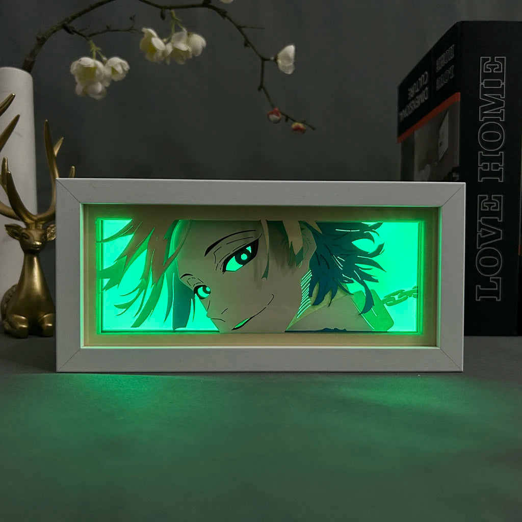 Michael Kaiser Blue Lock for Bedroom Decoration Manga Shadow Box Desk Table Lamp Anime Night Light