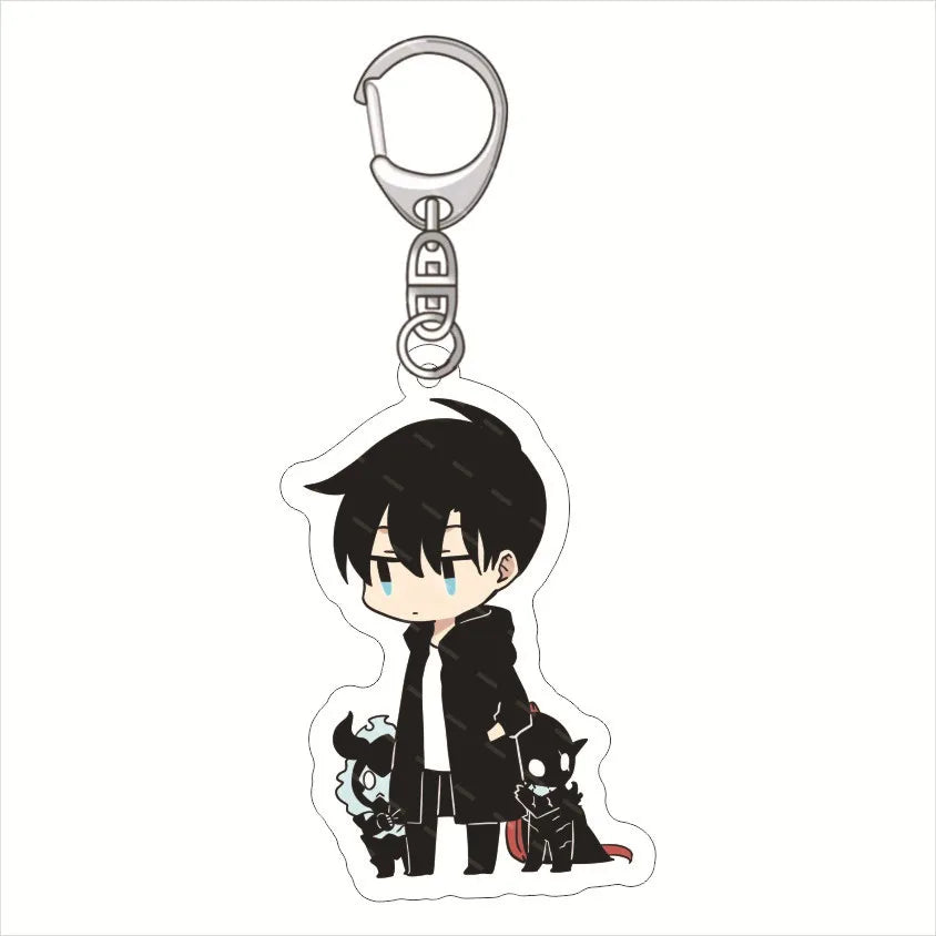 Solo Leveling Keyring Acrylic Key Chain Backpack Pendants
