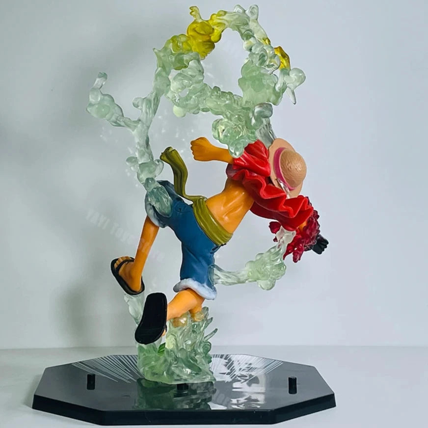 One Piece Fire Fist Ace Luffy Sanji & Zoro Battle Model PVC