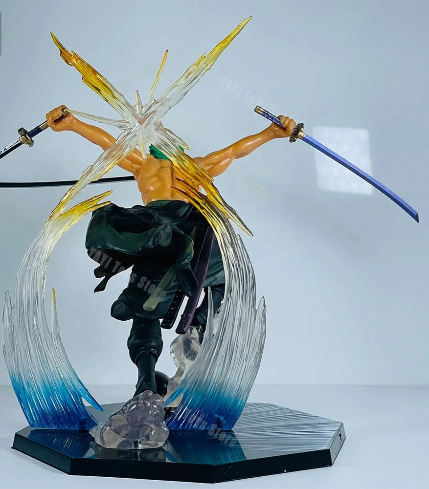 One Piece Fire Fist Ace Luffy Sanji & Zoro Battle Model PVC