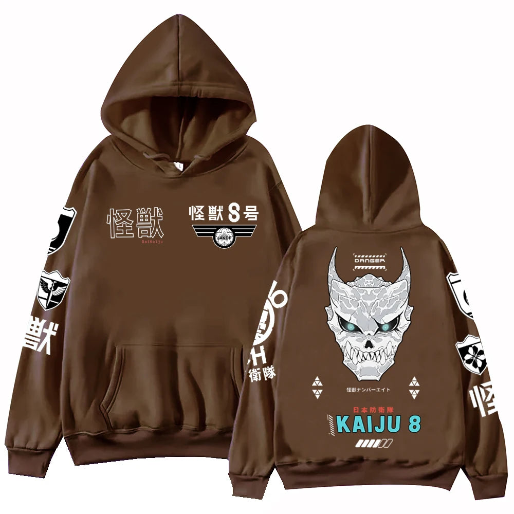 Kaiju No 8 Hoodie Harajuku Hip Hop Pullover