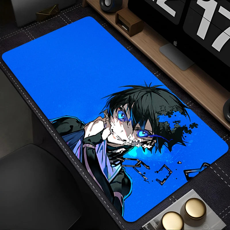Blue Lock Mousepad PC Gamer Mouse Pad Laptop Gaming Desk Mat