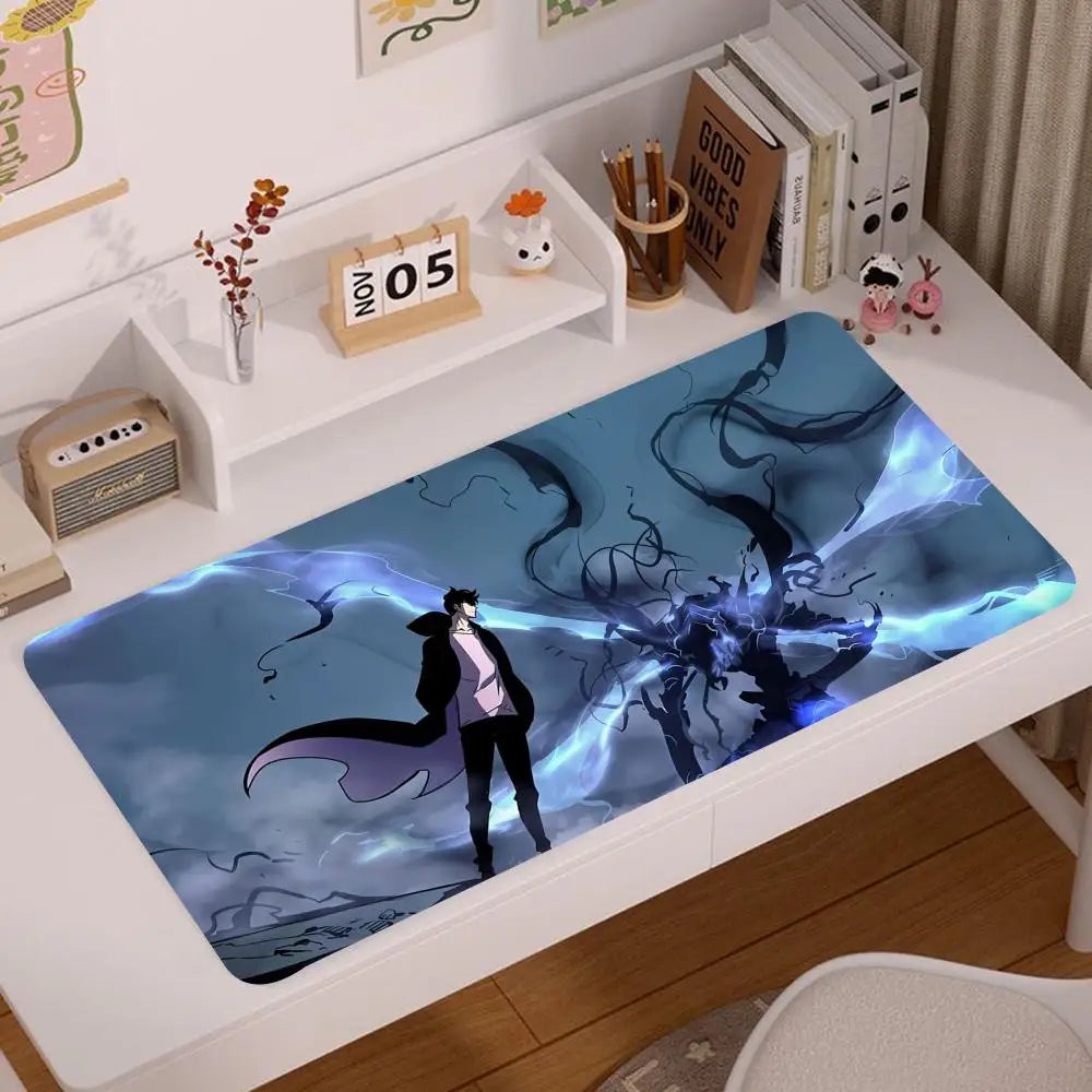 Solo Leveling Keyboard Leather Mouse Pad Anti-slip DeskMat