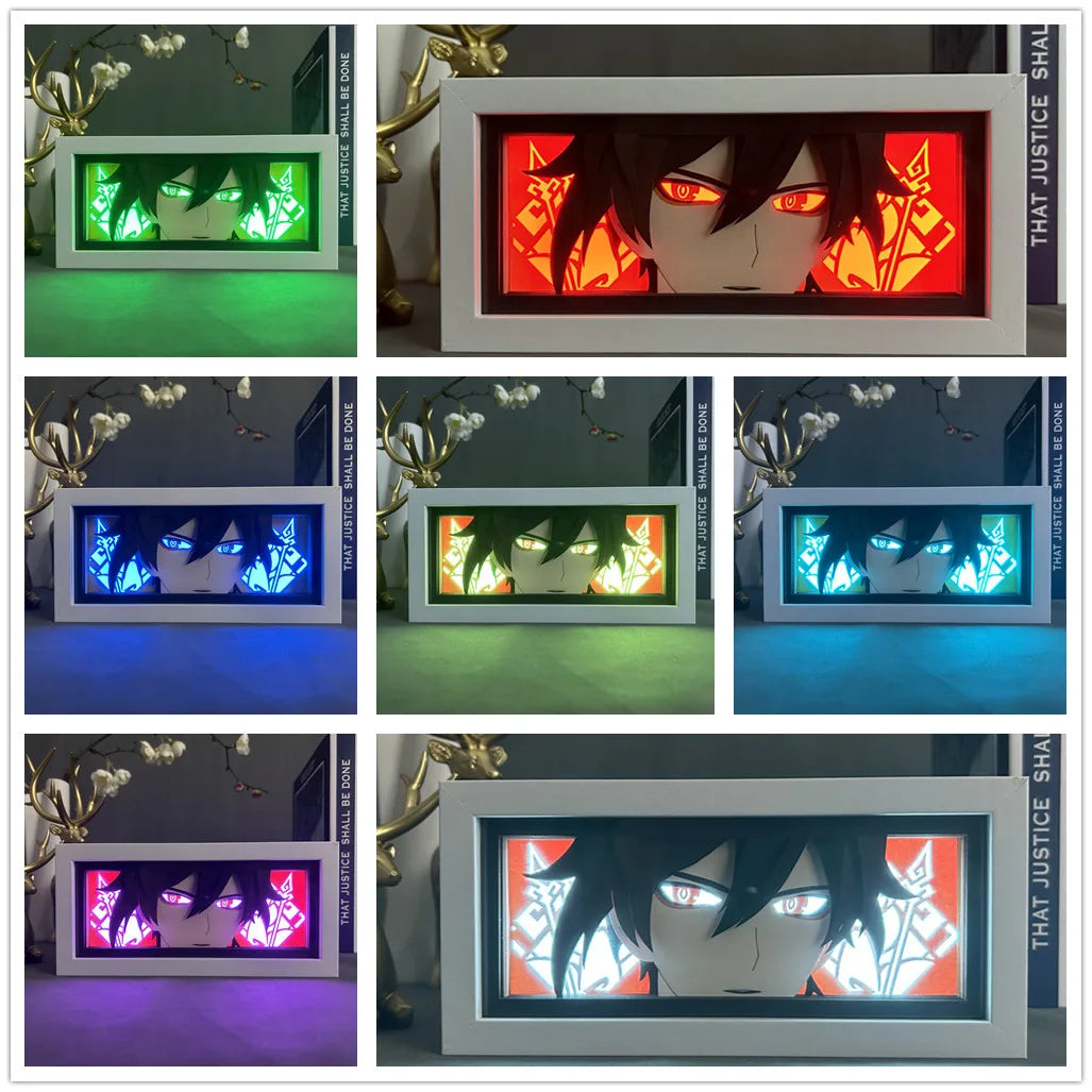 Genshin Impact Bedroom Room Night Light Box