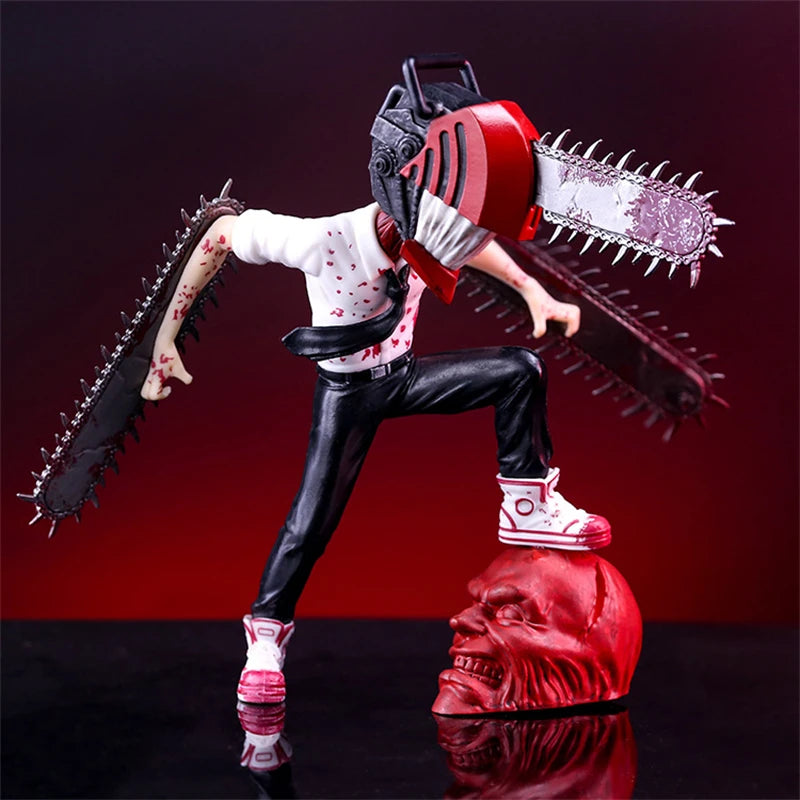 17cm Chainsaw Man Denji Figure PVC Statue Anime Action Figurine