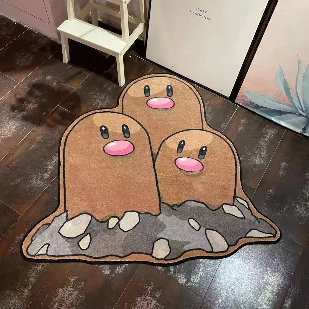 Pokemon Plush Mat Living Room Bathroom Bedside Rug Home Decor
