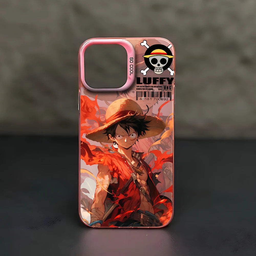 One Piece Luffy & Zoro Phone Case For iPhone 15 14 13 Pro Max Shockproof Back Cover