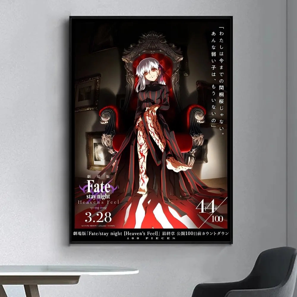 Fate Stay Night Fancy Wall Poster Vintage Decorative Posters