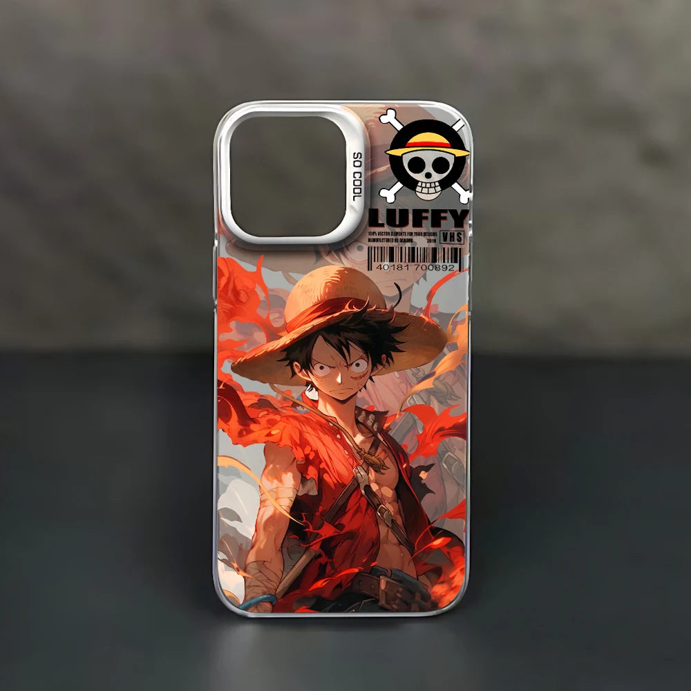 One Piece Luffy & Zoro Phone Case For iPhone 15 14 13 Pro Max Shockproof Back Cover