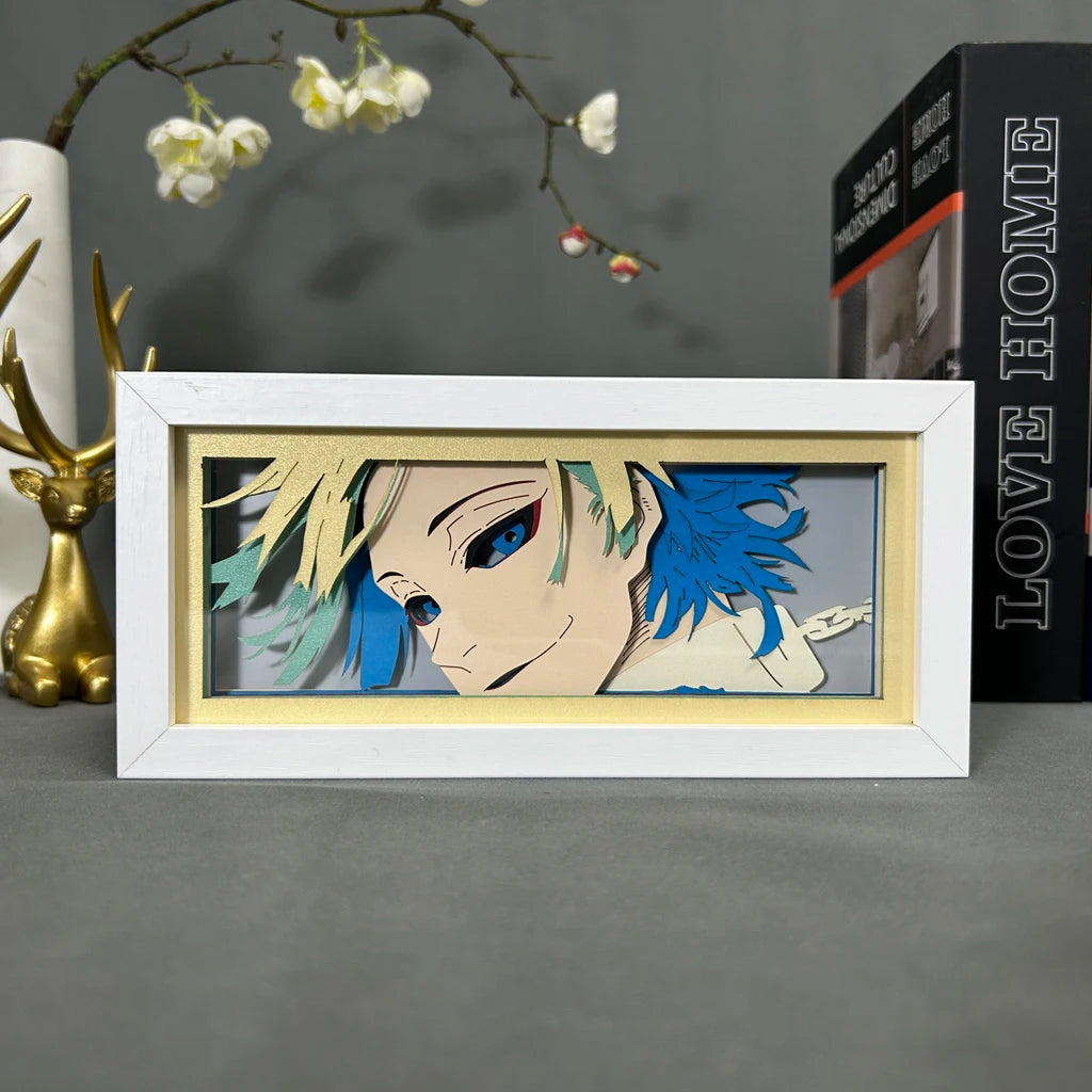 Michael Kaiser Blue Lock for Bedroom Decoration Manga Shadow Box Desk Table Lamp Anime Night Light