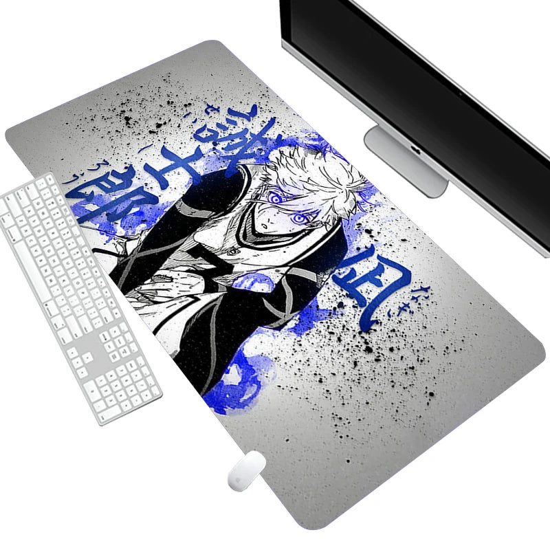 Nagi Seishiro Mousepad PC Gamer Keyboard Rug Black and White Mouse Pad Laptop Gaming Desk Mat