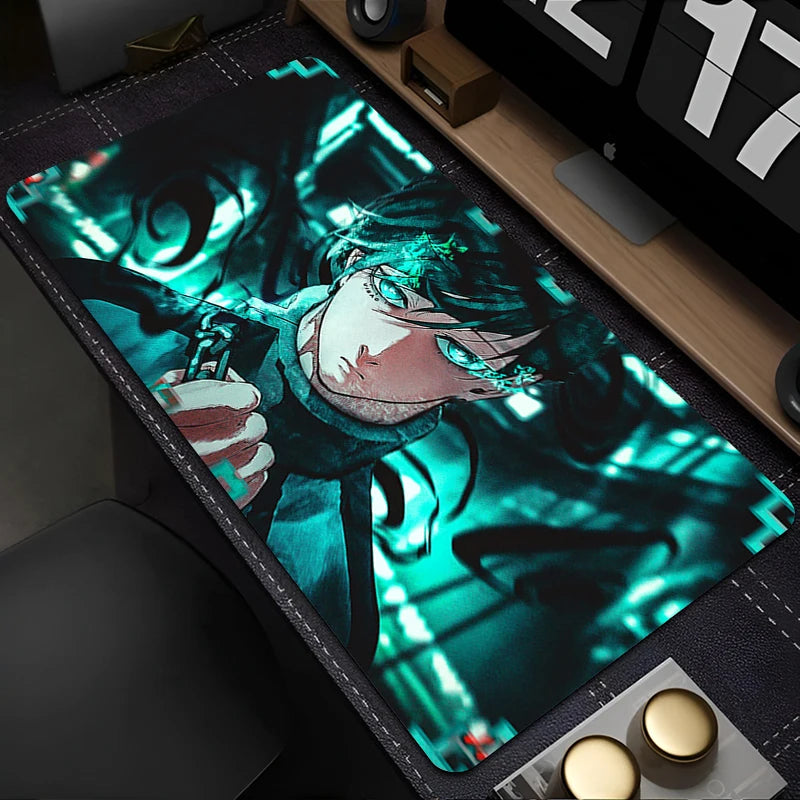 Blue Lock Mousepad PC Gamer Mouse Pad Laptop Gaming Desk Mat