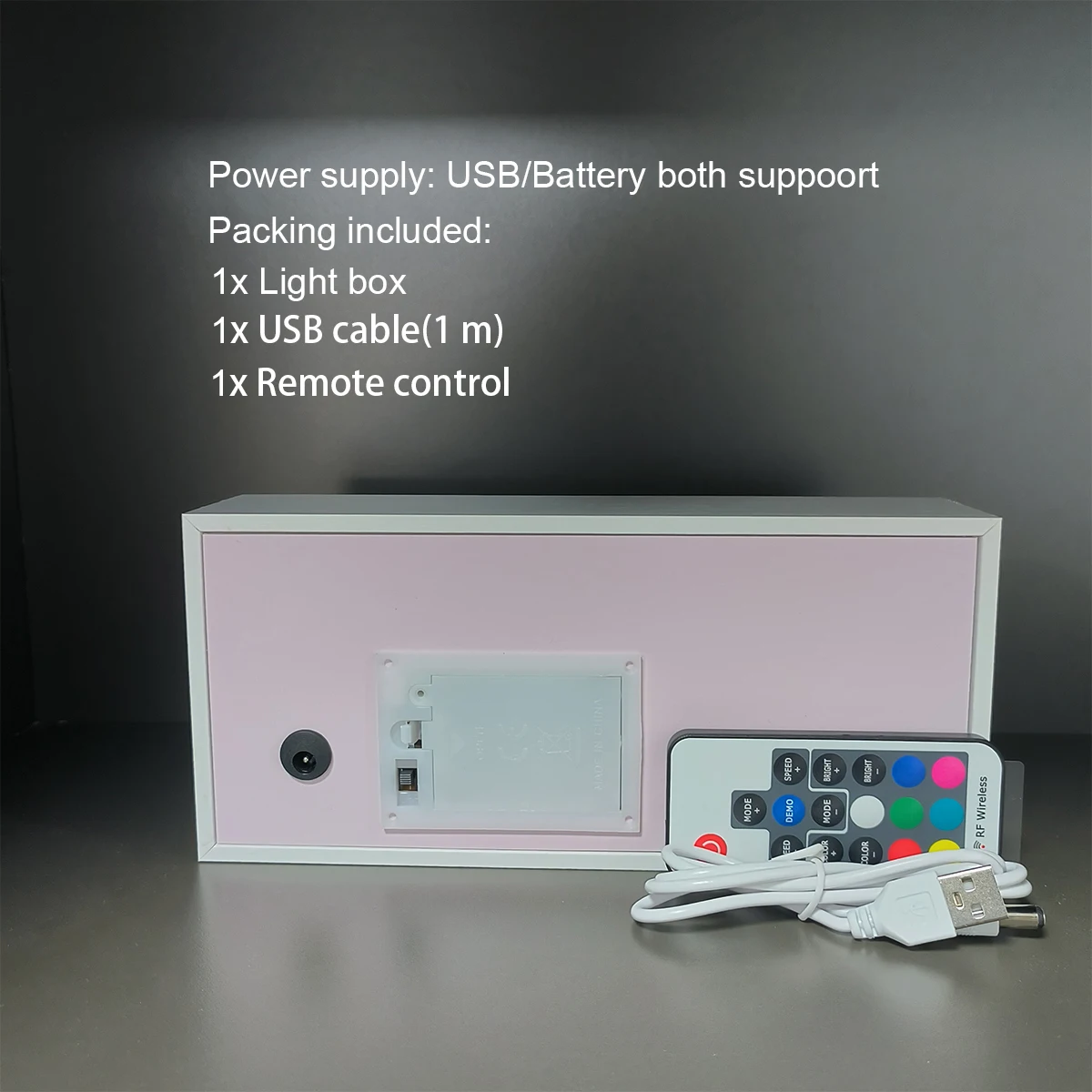 Blue Lock Light Box for Bedroom Table Decor