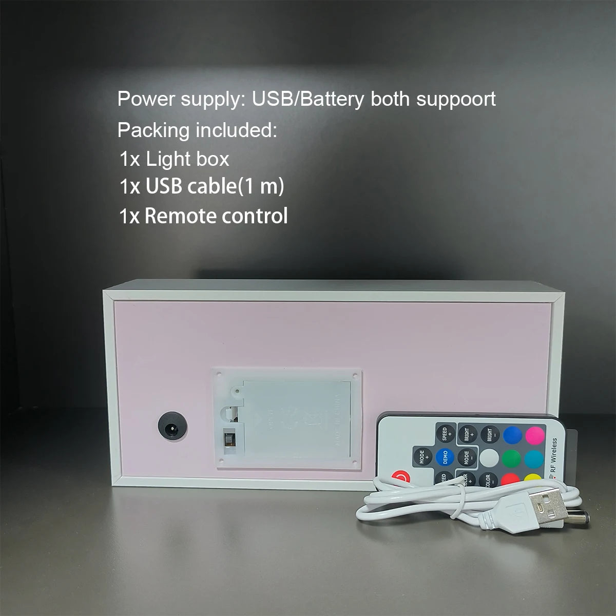 Genshin Impact Bedroom Room Night Light Box