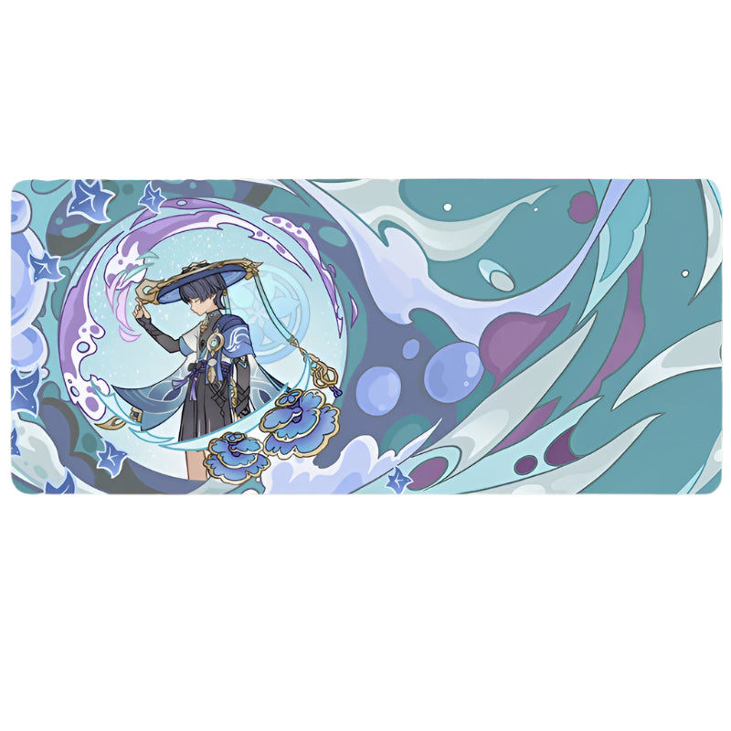 Genshin Impact Mouse Pad Non-slip Keyboard Desk Mat Mousepad