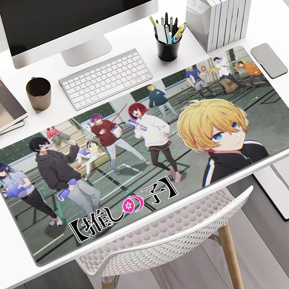 Oshi No Ko Mousepad Keyboard Mats Rubber PC Office Lartge Anti-slip DeskMat