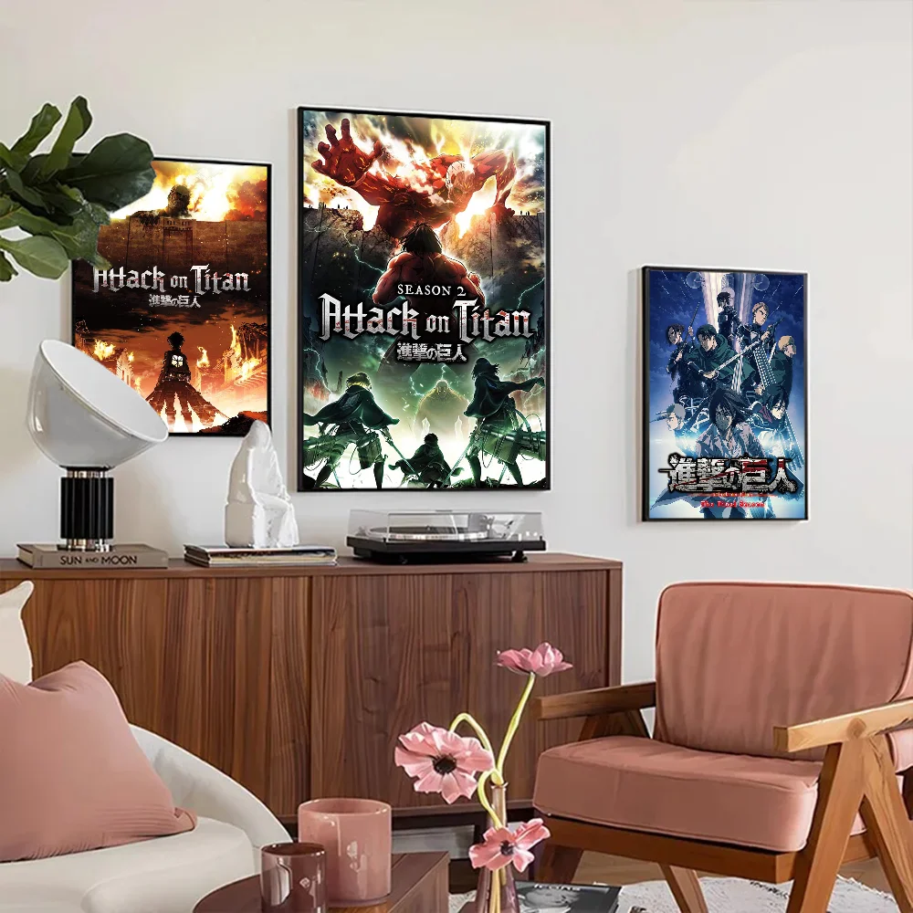 Attack on Titans Poster HD Quality Poster Wall Art Painting Study Home Decor