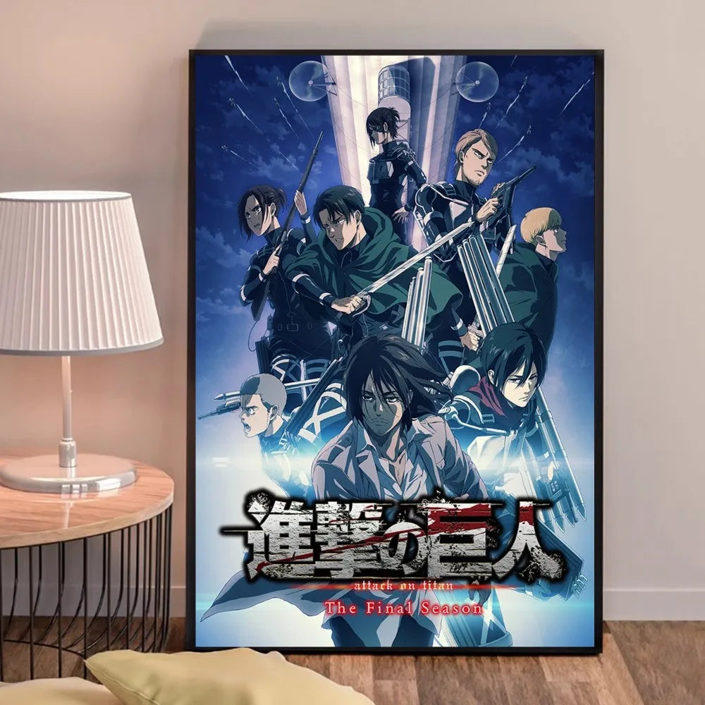 Attack on Titans Poster HD Quality Poster Wall Art Painting Study Home Decor