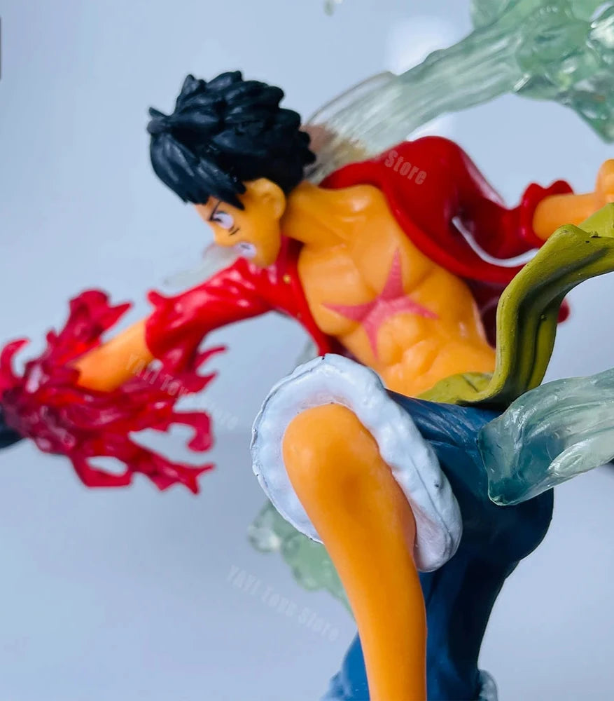 One Piece Fire Fist Ace Luffy Sanji & Zoro Battle Model PVC