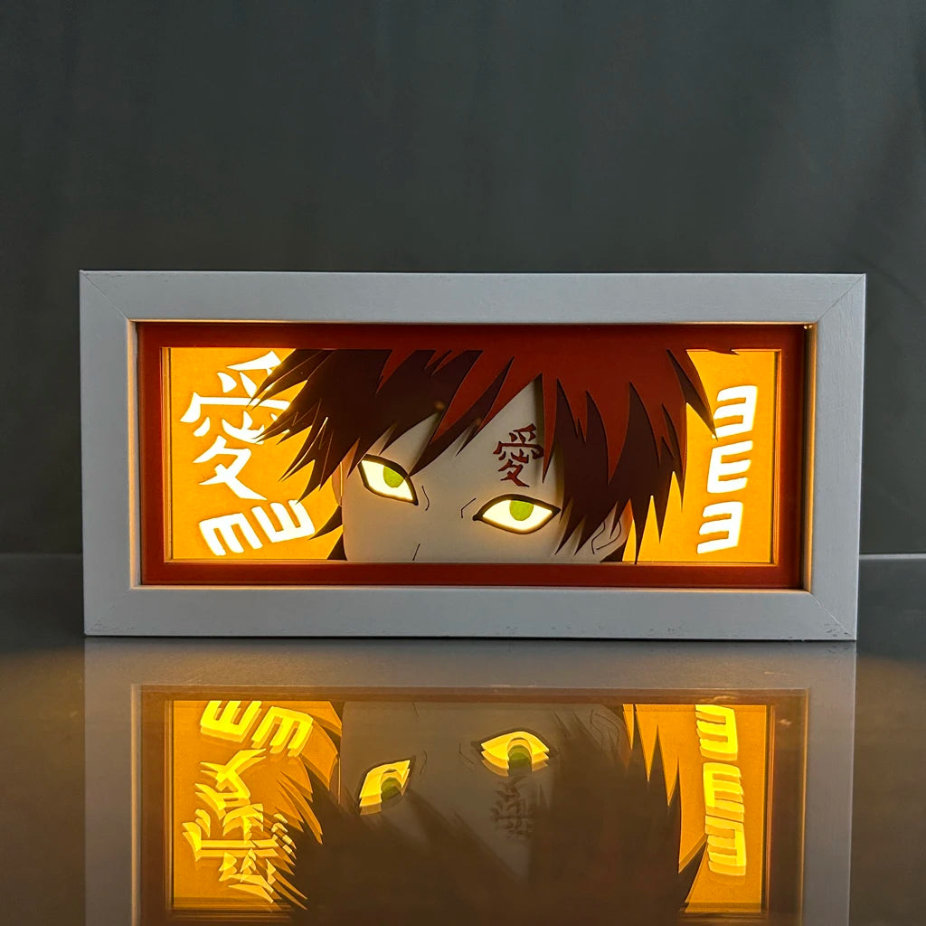 Naruto Lightbox Manga for Bedroom Decor Led Night Light Paper Lamp