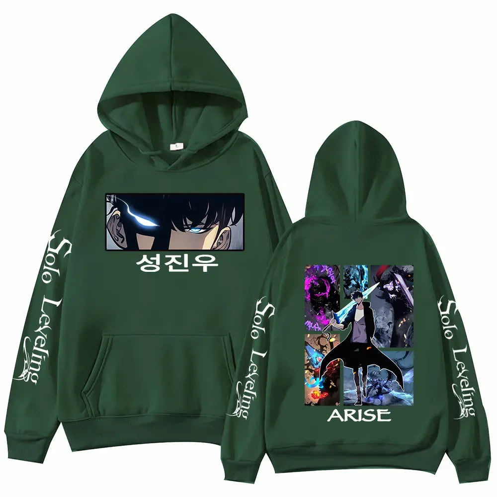 Solo Seveling Harajuku Peinted Hoodie