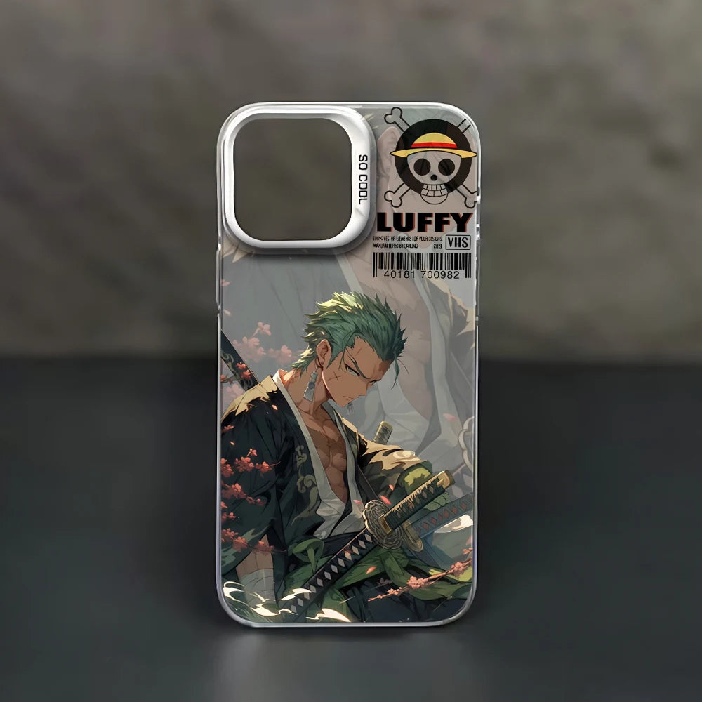 One Piece Luffy & Zoro Phone Case For iPhone 15 14 13 Pro Max Shockproof Back Cover