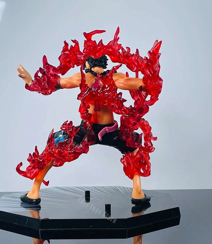 One Piece Fire Fist Ace Luffy Sanji & Zoro Battle Model PVC