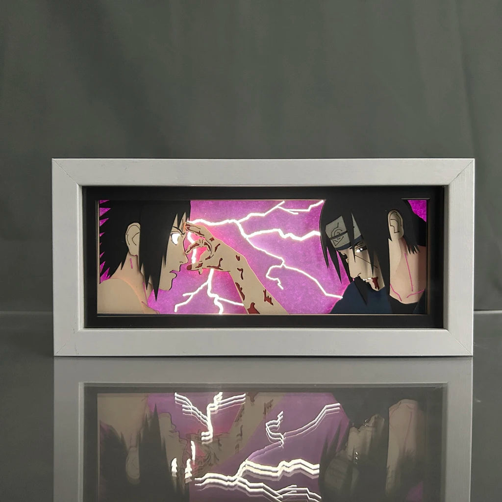 Naruto Lightbox Manga for Bedroom Decor Led Night Light Paper Lamp