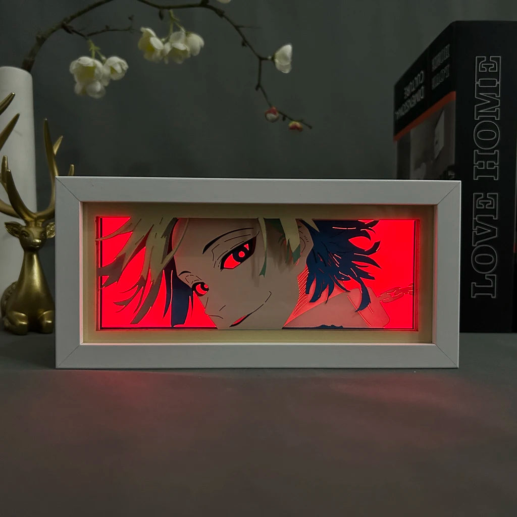 Michael Kaiser Blue Lock for Bedroom Decoration Manga Shadow Box Desk Table Lamp Anime Night Light