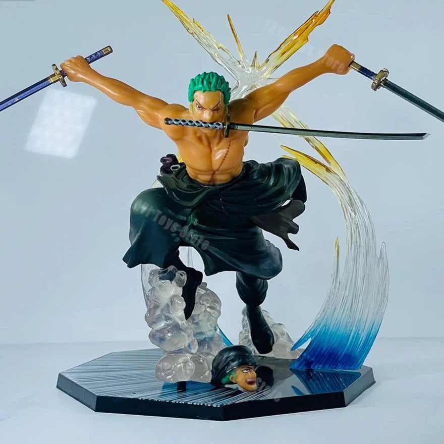 One Piece Fire Fist Ace Luffy Sanji & Zoro Battle Model PVC