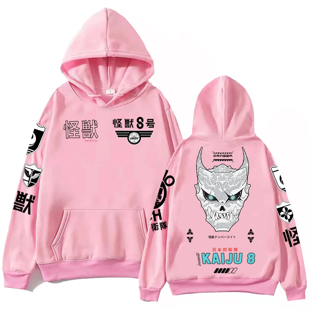 Kaiju No 8 Hoodie Harajuku Hip Hop Pullover