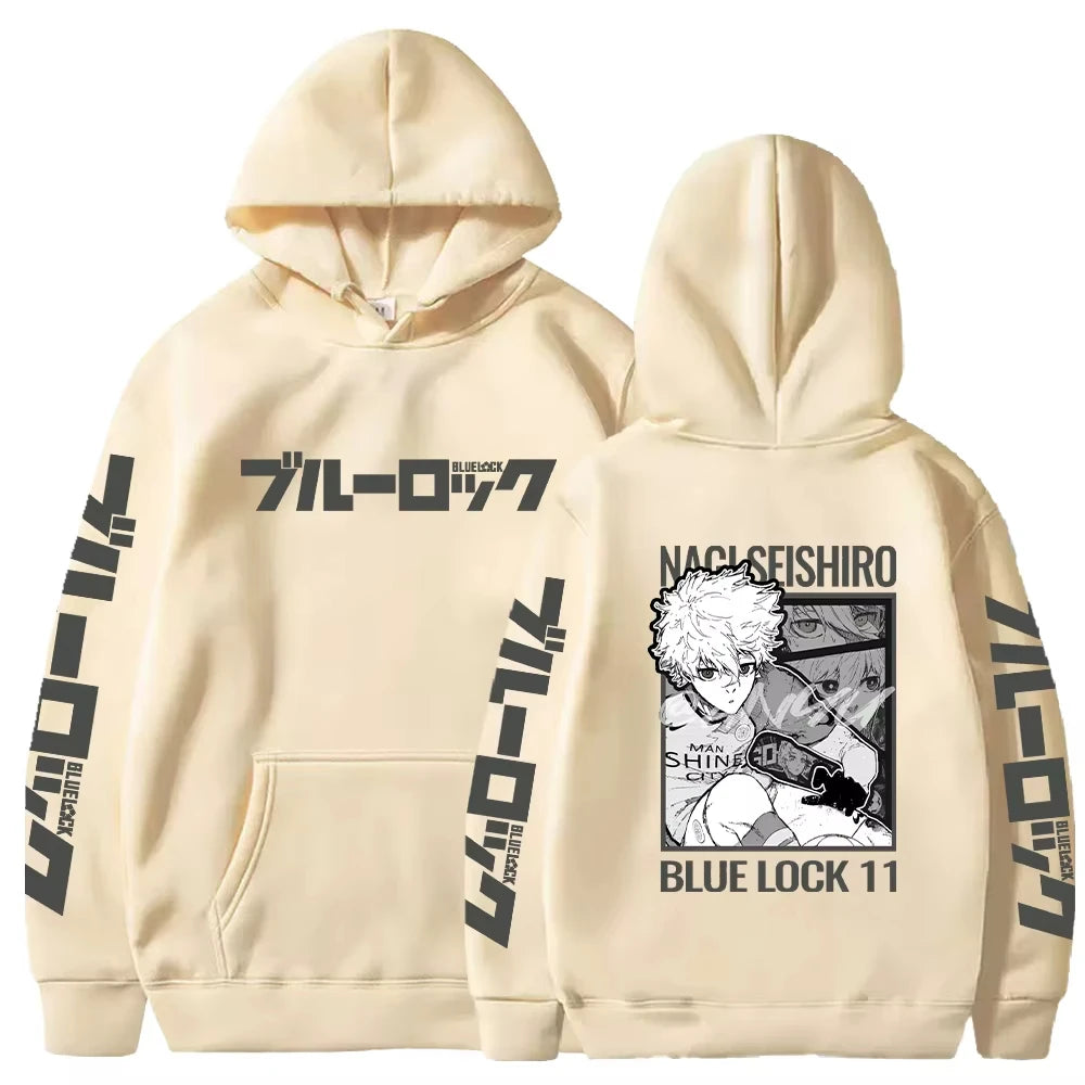 Nagi Seishiro Print Pullover Men Women Sweatshirts Comfortable Streetwear Hoodie