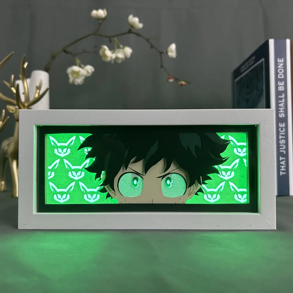 My Hero Academia Night Light Laser Light Box Table Lamp Room Decoration