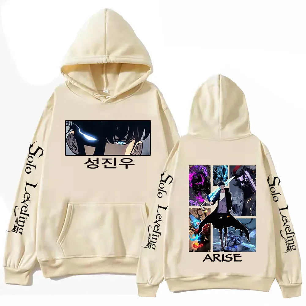 Solo Seveling Harajuku Peinted Hoodie