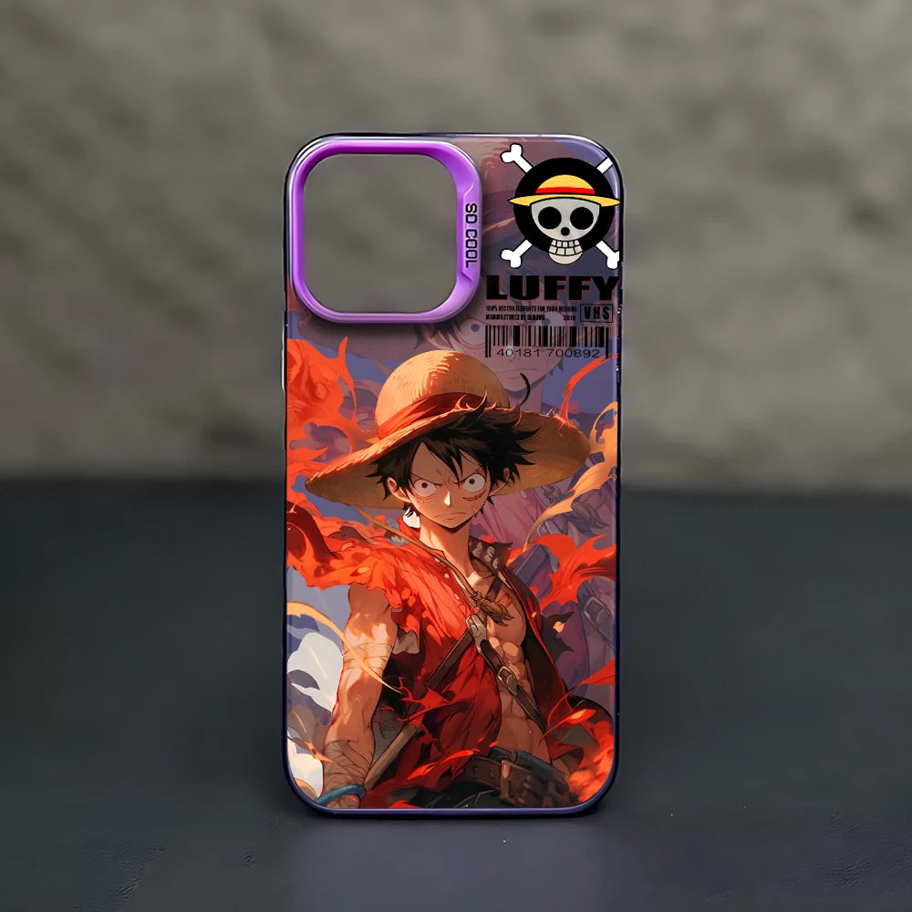 One Piece Luffy & Zoro Phone Case For iPhone 15 14 13 Pro Max Shockproof Back Cover