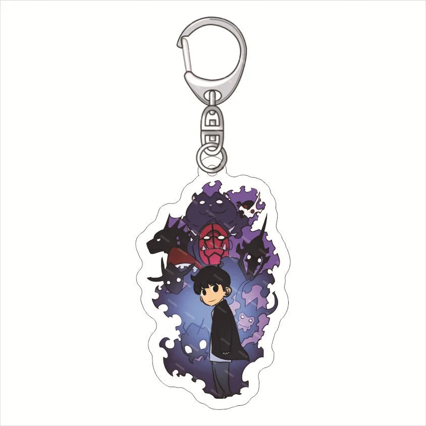 Solo Leveling Keyring Acrylic Key Chain Backpack Pendants