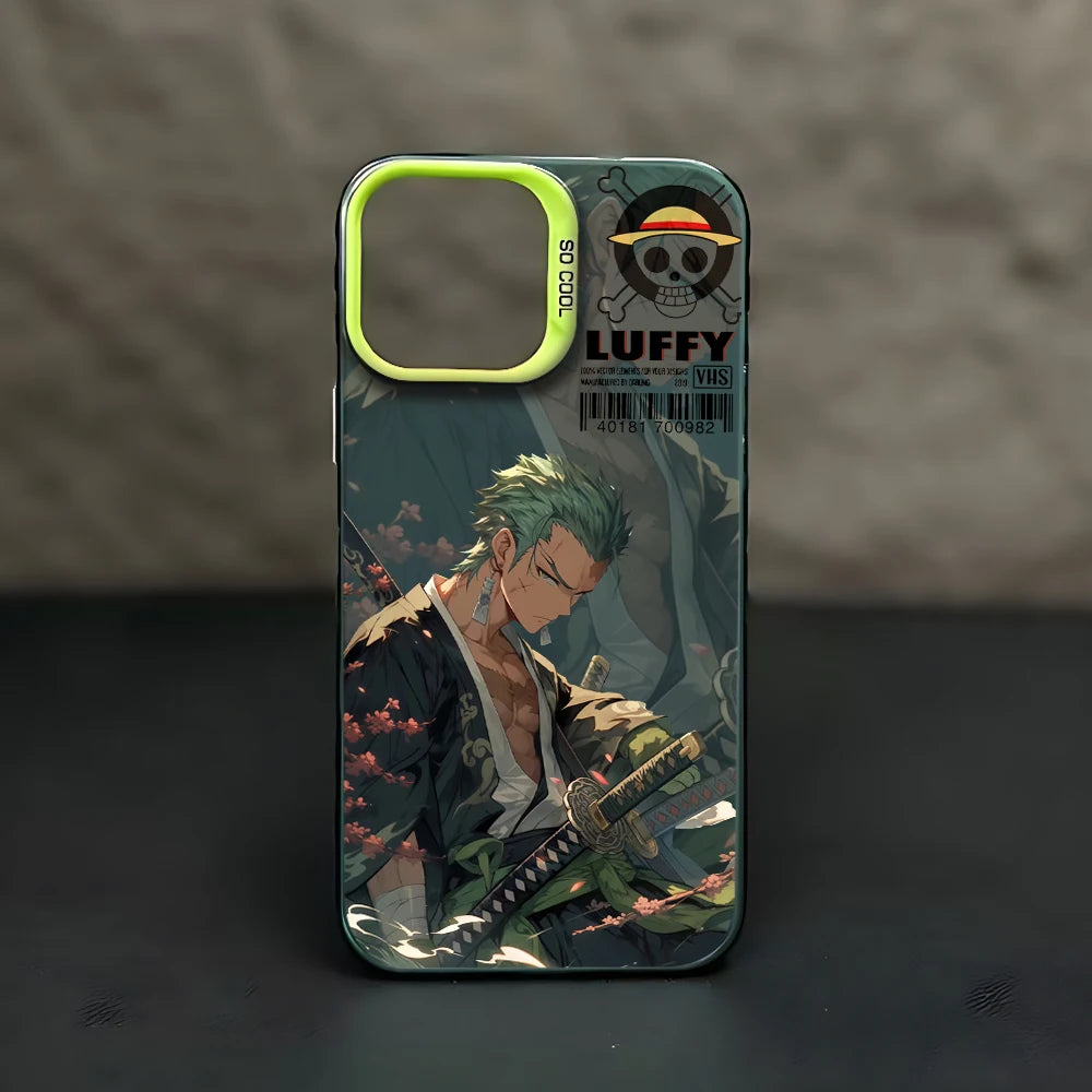 One Piece Luffy & Zoro Phone Case For iPhone 15 14 13 Pro Max Shockproof Back Cover