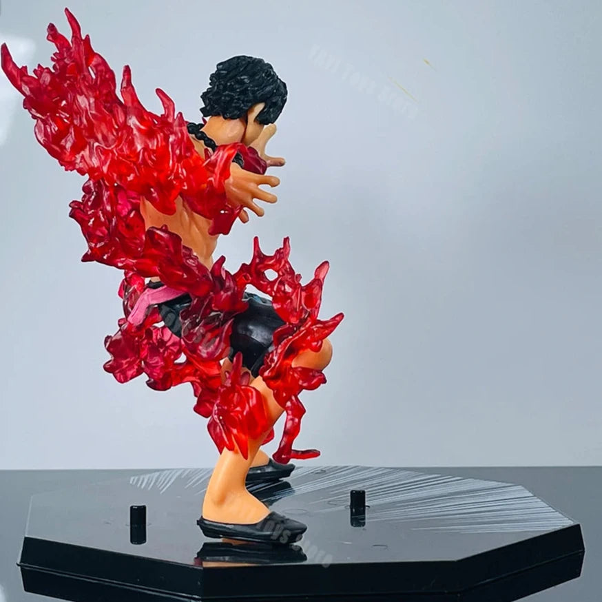 One Piece Fire Fist Ace Luffy Sanji & Zoro Battle Model PVC