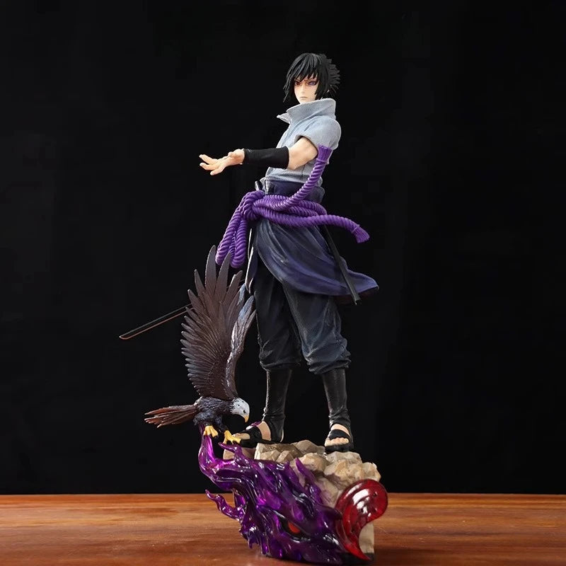 38cm Naruto Sasuke Figurine Gk Action Figures Model PVC Statue Collectible Figurine