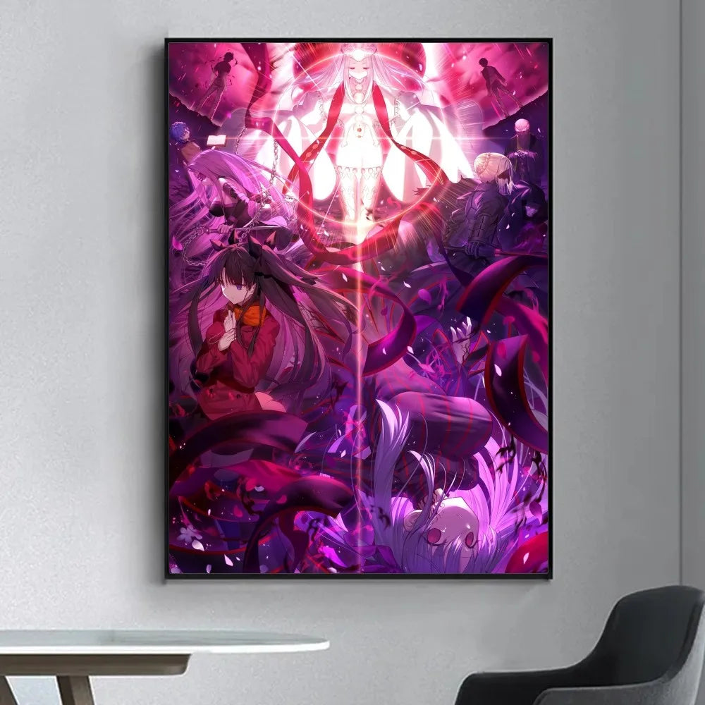 Fate Stay Night Fancy Wall Poster Vintage Decorative Posters