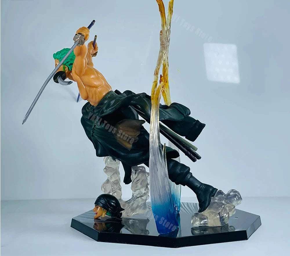 One Piece Fire Fist Ace Luffy Sanji & Zoro Battle Model PVC